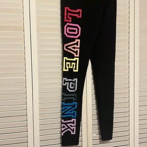 NWOT Love Pink yoga Victoria Secret leggings